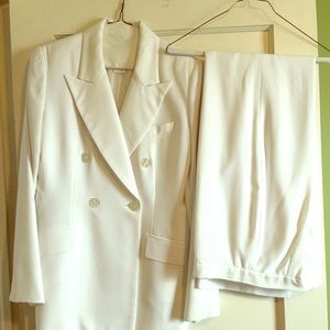 Hugo Buscati White Pant Suit